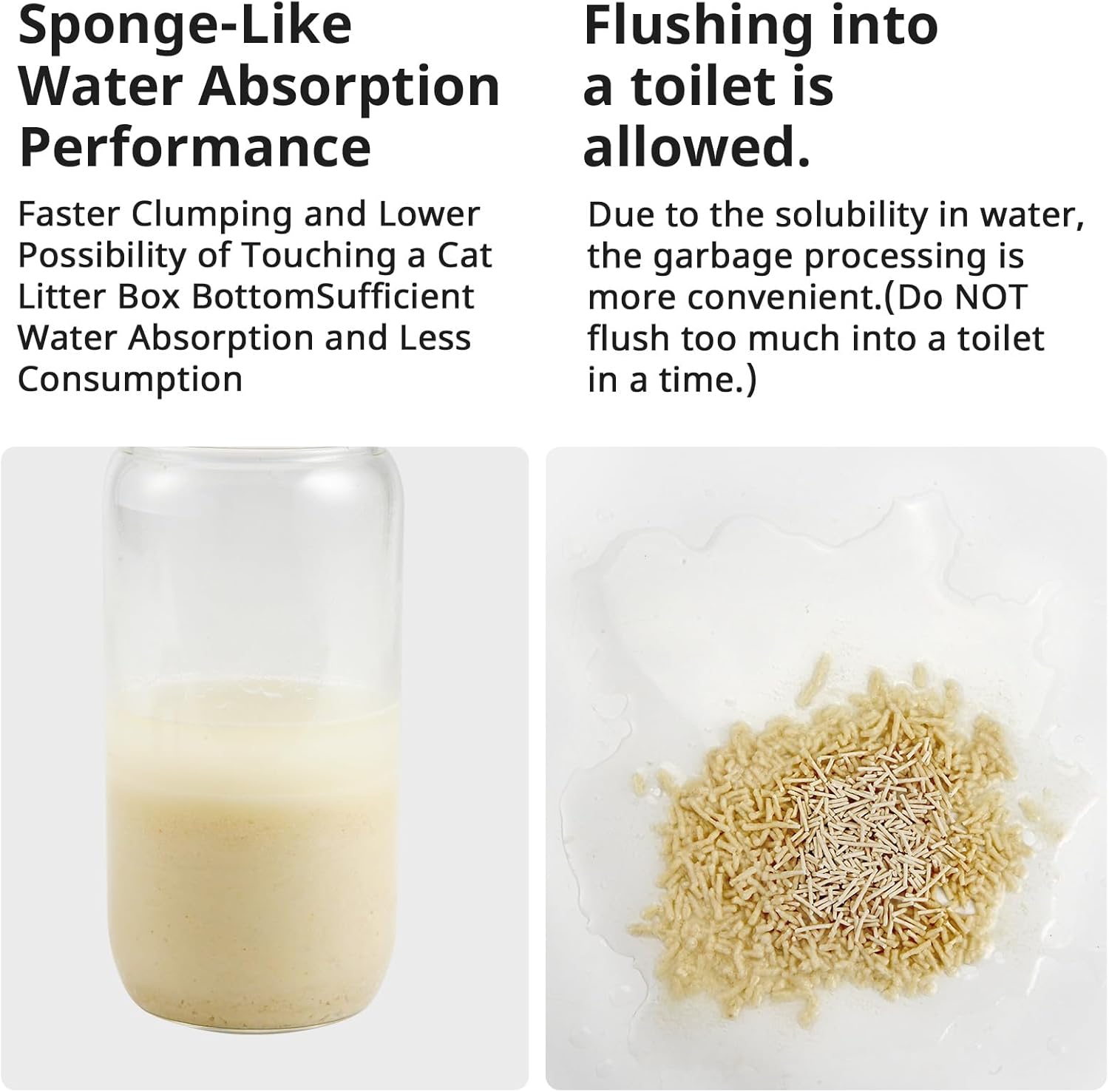 Biodegradable Cat Litter - Clumping, Flushable